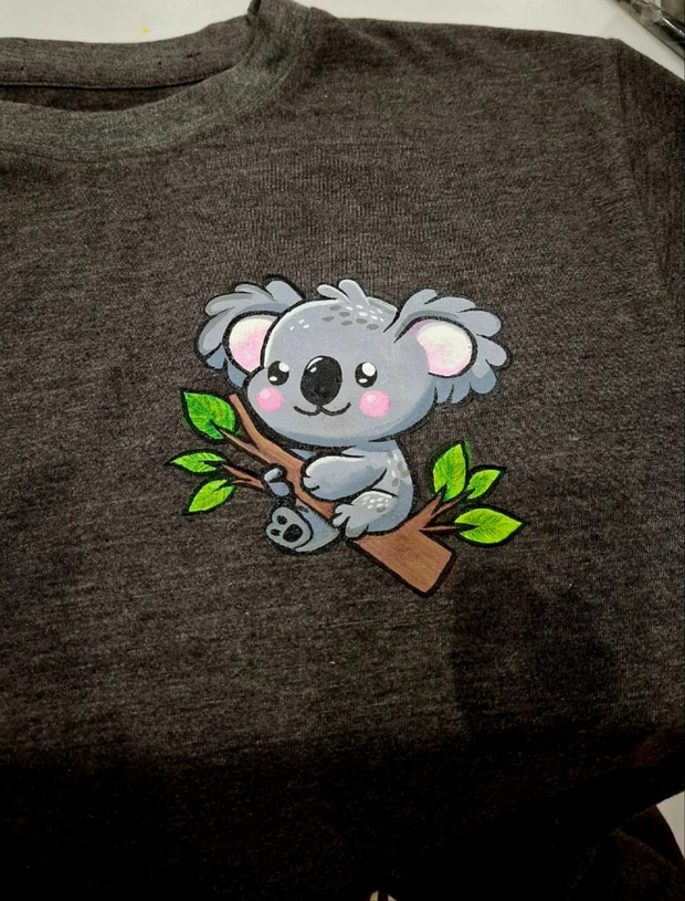 Koala Hand Painted Premium Quality T Shirt