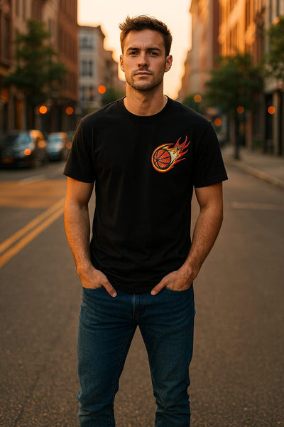BasketBall painted Premium Quality Tee