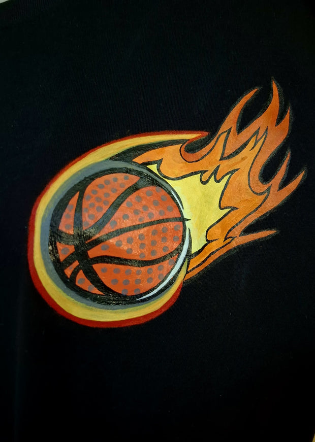 BasketBall painted Premium Quality Tee