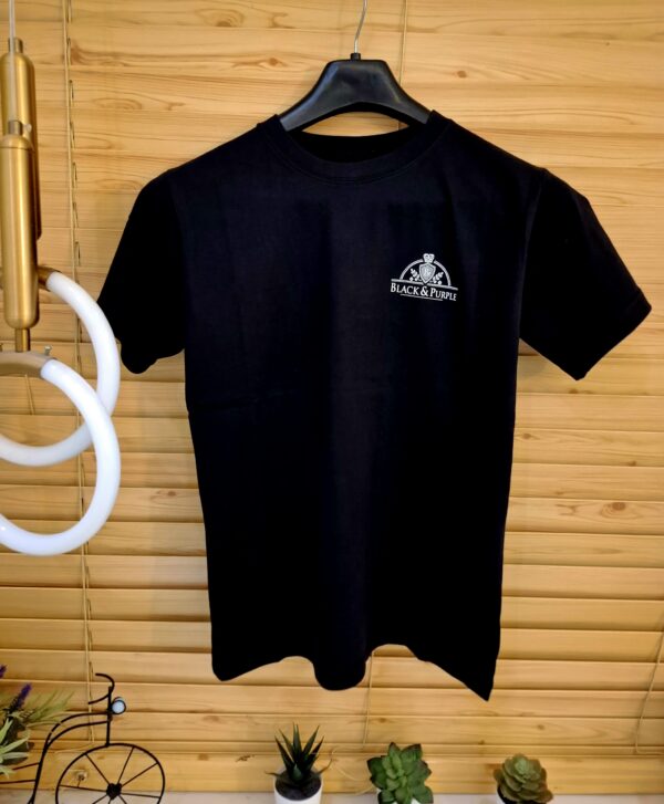 PREMIUM COTTON CREW NECK T-SHIRT BLACK